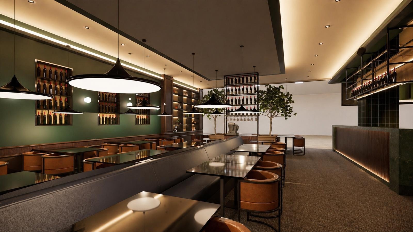 Italian Republic — bar, imagem 3D